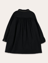 Bonpoint black dress with golden trims - | Spazio Pritelli