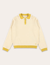 Bonpoint Jrynja Girls’ Sweater with Gathered Collar - | Spazio Pritelli