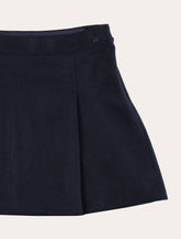 Bonpoint Girl – Jolène Flat Pleated Wool Trapeze Skirt - | Spazio Pritelli