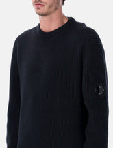 C.P. Company wool blend ribbed crewneck sweater - | Spazio Pritelli