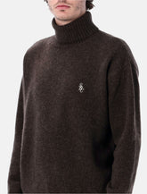 Sporty & Rich wool turtleneck - chocolate - | Spazio Pritelli