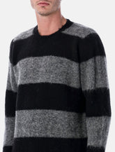 Howlin’ Shaggy Bear chunky striped wool sweater - | Spazio Pritelli