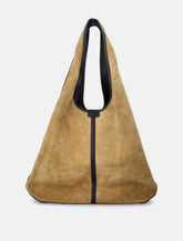 Soeur Douce bronze and black leather tote bag - | Spazio Pritelli