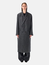 Soeur Coligny Grey Virgin Wool Coat - | Spazio Pritelli