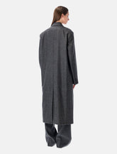 Soeur Coligny Grey Virgin Wool Coat - | Spazio Pritelli