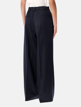 Soeur Frejus navy blue wool trousers - | Spazio Pritelli