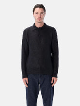 Auralee Brushed Super Kid Mohair Knit relaxed polo - | Spazio Pritelli