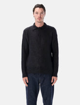 Auralee Brushed Super Kid Mohair Knit relaxed polo - | Spazio Pritelli
