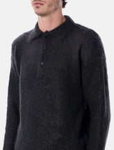 Auralee Brushed Super Kid Mohair Knit relaxed polo - | Spazio Pritelli