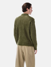 Auralee Brushed Super Kid Mohair Knit relaxed polo - | Spazio Pritelli