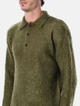 Auralee Brushed Super Kid Mohair Knit relaxed polo - | Spazio Pritelli