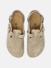 Birkenstock Tokio nubuck leather mules with strap - | Spazio Pritelli