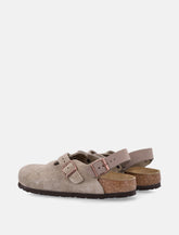 Birkenstock Tokio nubuck leather mules with strap - | Spazio Pritelli