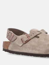 Birkenstock Tokio nubuck leather mules with strap - | Spazio Pritelli
