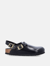 Birkenstock black Tokio II natiral leather clogs - | Spazio Pritelli