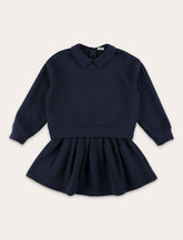 Il Gufo pink set with fleece and skirt - | Spazio Pritelli