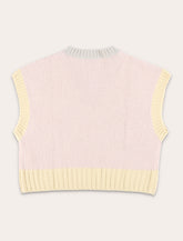 Il Gufo Girls’ Color Block merino wool vest - | Spazio Pritelli