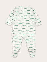 Tutina in cotone felpato con stampa coccodrilli di Petit Bateau -  | Spazio Pritelli