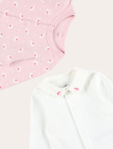 Petit Bateau set neonato in felpa con motivo cuori -  | Spazio Pritelli