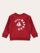 Petit Bateau boys’ sweatshirt with embroidered logo -  | Spazio Pritelli