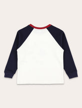 Petit Bateau boys’ long-sleeved cotton colourblock t-shirt -  | Spazio Pritelli