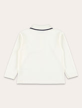 Petit Bateau boys’ printed cotton piqué long-sleeve polo - | Spazio Pritelli