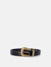 Valentino Garavani VLogo Signature Brushed Calfskin Belt -  | Spazio Pritelli