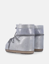 Moon Boot Icon Low Silver Glitter Kids - | Spazio Pritelli