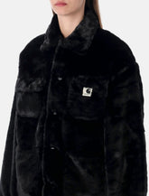 Carhartt WIP black faux fur W’ Olney Michigan Coat - | Spazio Pritelli