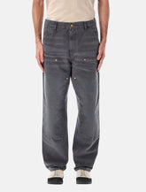 Carhartt WIP Double Knee Pants in Dearborn canvas - | Spazio Pritelli