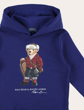 Polo Ralph Lauren Kids blue hooded sweatshirt with Polo Bear - | Spazio Pritelli
