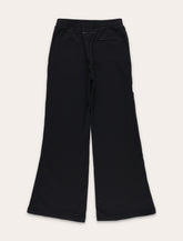 MM6 Maison Margiela Kids black jogger trousers with side bands - | Spazio Pritelli