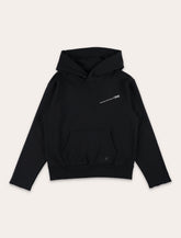 MM6 Maison Margiela Kids black hoodie with zip - | Spazio Pritelli