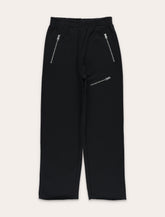 MM6 Maison Margiela Kids black jogger trousers with zips - | Spazio Pritelli