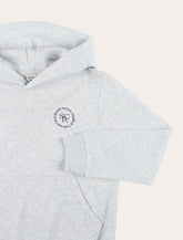 Felpa con cappuccio grigia con logo Circle di Sporty & Rich Kids - | Spazio Pritelli