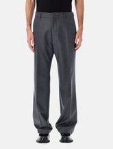 Ami Paris Grey Wool Classic Trousers - | Spazio Pritelli