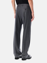 Ami Paris Grey Wool Classic Trousers - | Spazio Pritelli