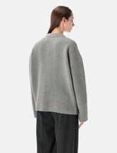 Cardigan in alpaca con logo Ami de Cœur di Ami Paris - | Spazio Pritelli
