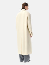 Cappotto lungo doppiopetto in lana Ami Paris - | Spazio Pritelli