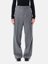 Pantaloni in flanella di lana a gamba larga Ami Paris - | Spazio Pritelli