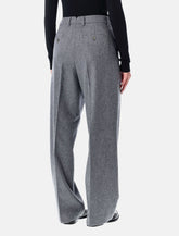 Pantaloni in flanella di lana a gamba larga Ami Paris - | Spazio Pritelli