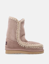 Mou Eskimo 24 sheepskin boots with crochet stitching - | Spazio Pritelli