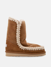 Mou Eskimo 24 sheepskin boots with crochet stitching - | Spazio Pritelli