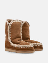 Mou Eskimo 24 sheepskin boots with crochet stitching - | Spazio Pritelli