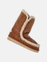 Mou Eskimo 24 sheepskin boots with crochet stitching - | Spazio Pritelli