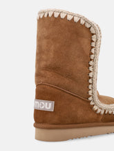 Mou Eskimo 24 sheepskin boots with crochet stitching - | Spazio Pritelli