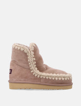 Mou Eskimo 18 sheepskin boots with crochet stitching - | Spazio Pritelli