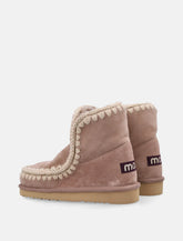 Mou Eskimo 18 sheepskin boots with crochet stitching - | Spazio Pritelli