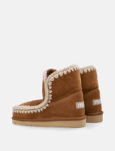 Mou Eskimo 18 sheepskin boots with crochet stitching - | Spazio Pritelli