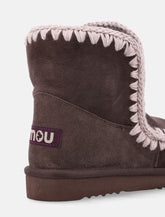 Mou Eskimo 18 sheepskin boots with crochet stitching - | Spazio Pritelli